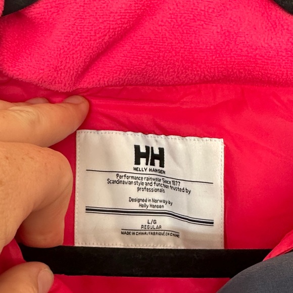 Helly Hansen Dark Blue and Bright Pink jacket L - Picture 2 of 11